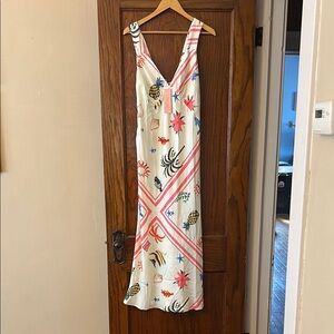 Vacation Sleeveless V-Neck Sundress